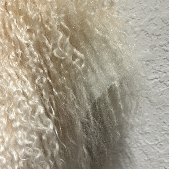 Vintage Wilson’s Leather & Tibetan Lamb Fur Detachable Sleeve Jacket/ Vest Combo - Picture 14 of 15